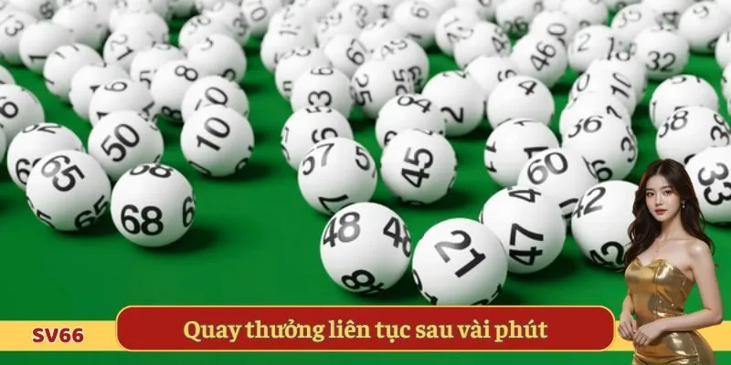 Quay thưởng liên tục sau vài phút